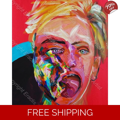 Abstract Portrait Scarlet 816